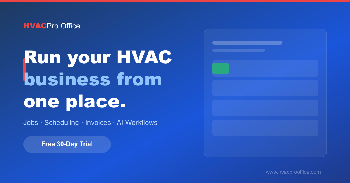HVAC Pro Office — 官网预览图